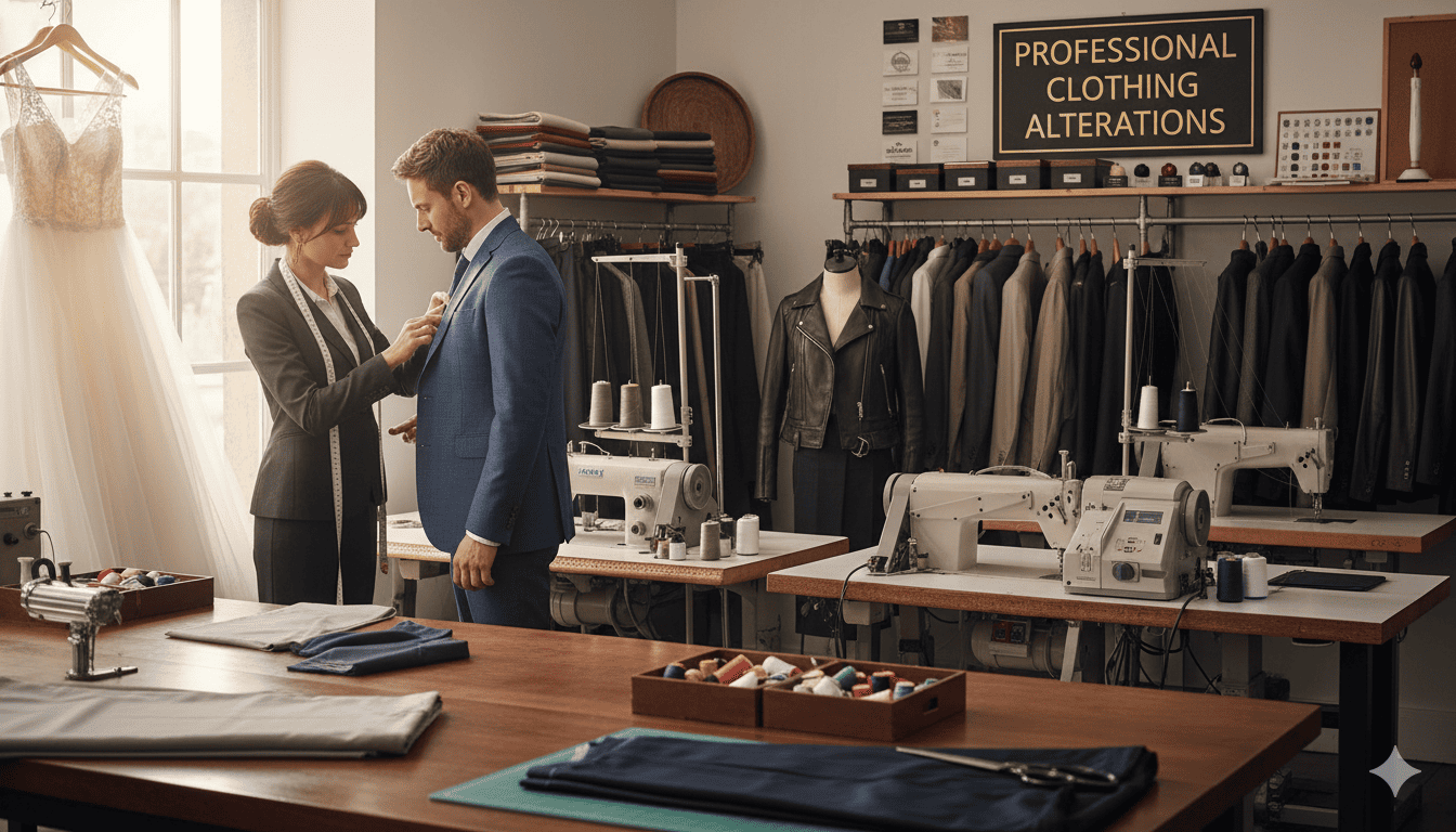 Professional clothing alterations