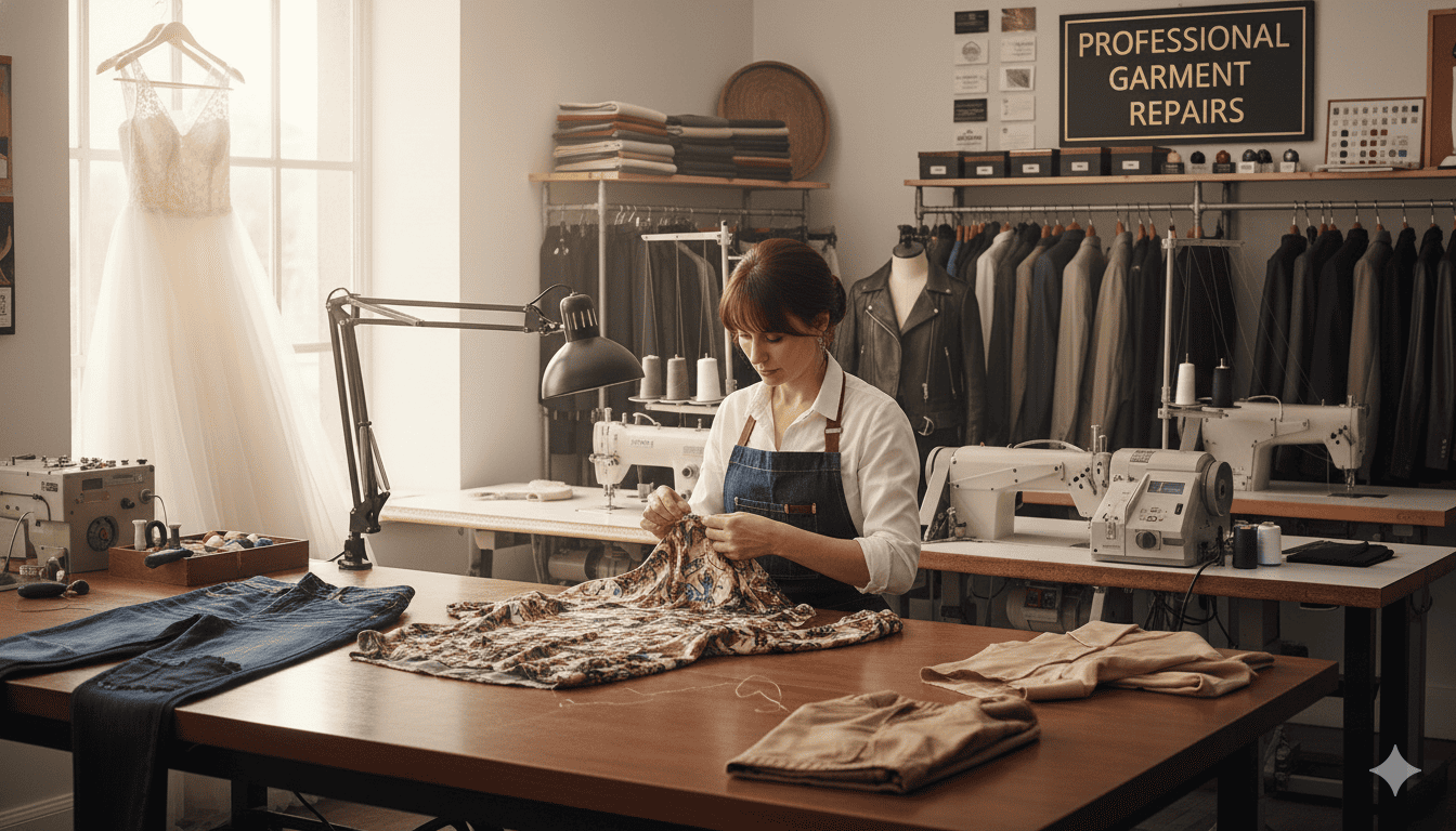 Professional garment repairs